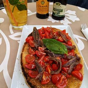 Dinner on the island of Capri Italy