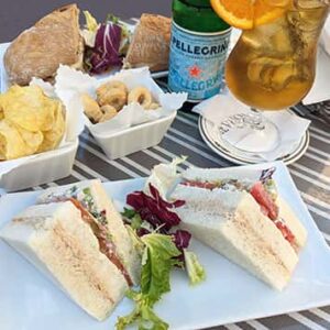 Lunch on the island of Capri Italy