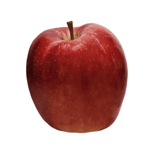 Red apple on a transparent (no) background