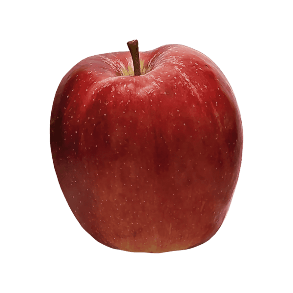 Red apple on a transparent (no) background