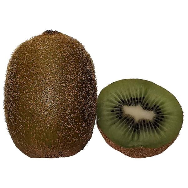 Kiwi fruit on a white background