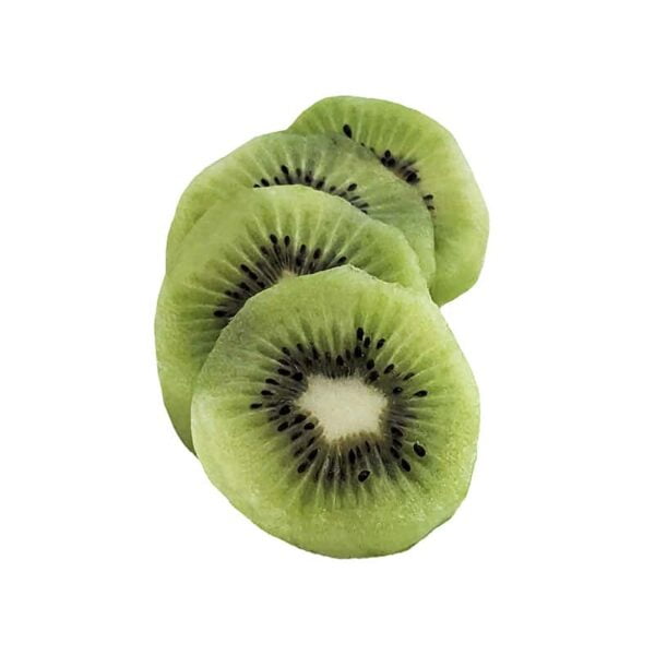 Kiwi fruit on a white background