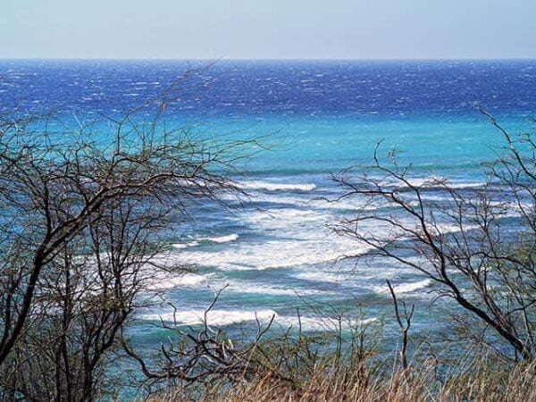 Scenic ocean view of Honolulu Hawaii