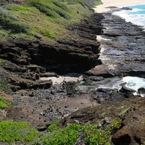 Scenic ocean coastal view of Honolulu Hawaii
