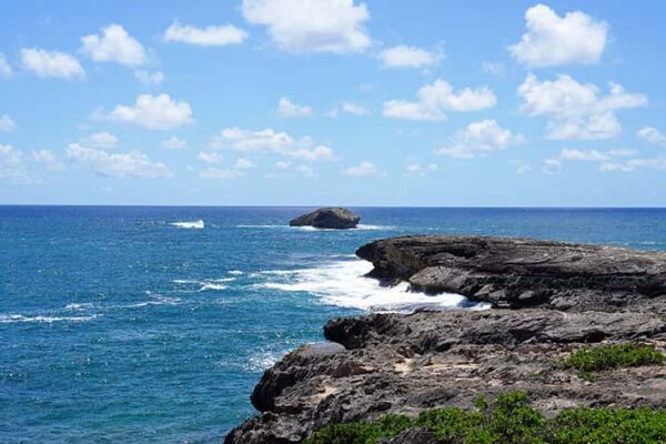 Scenic ocean view in Honolulu Hawaii