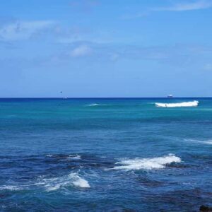 Scenic ocean view of Honolulu Hawaii