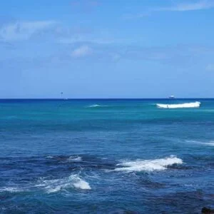 Scenic ocean view of Honolulu Hawaii