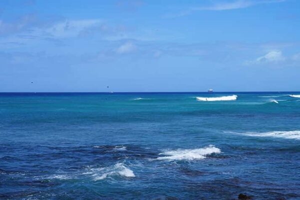 Scenic ocean view of Honolulu Hawaii