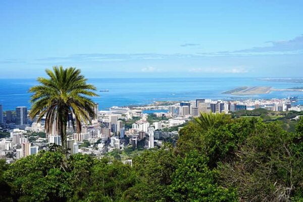 Scenic view of Honolulu Hawaii