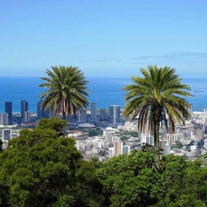 Scenic view of Honolulu Hawaii