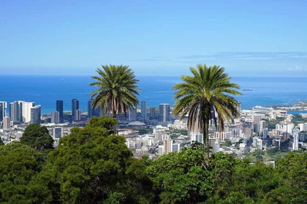 Scenic view of Honolulu Hawaii