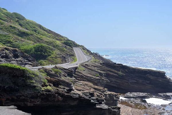 Scenic view of Honolulu Hawaii coast