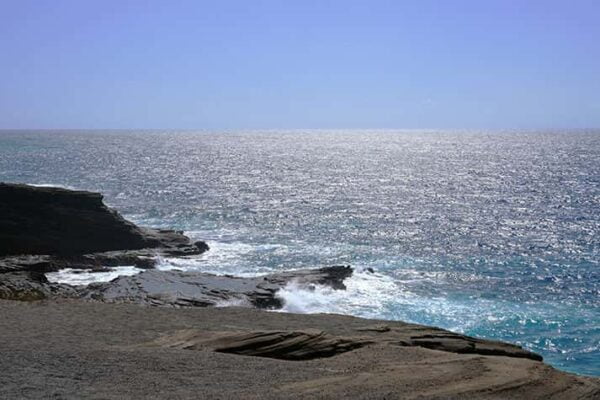 Scenic coast view in Honolulu Hawaii