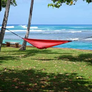 Resting by the ocean in Honolulu Hawaii
