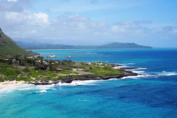 Scenic view of Honolulu Hawaii coast