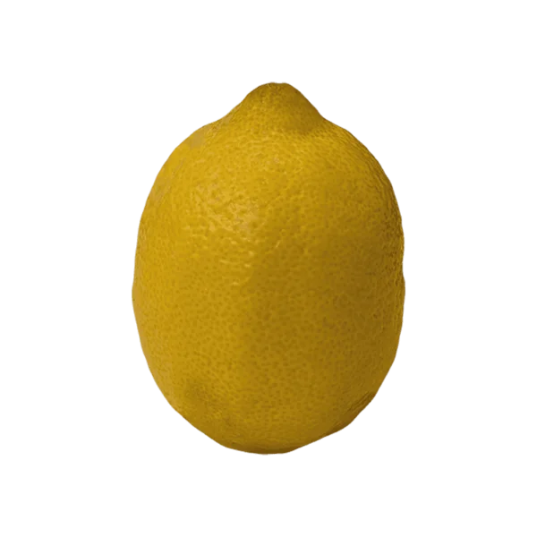 Lemon on a transparent (no) background