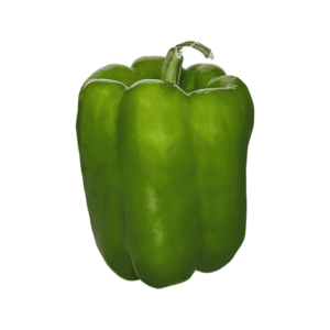 Green Bell Pepper on a transparent (no) background