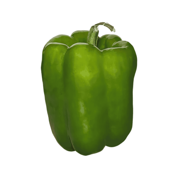 Green Bell Pepper on a transparent (no) background