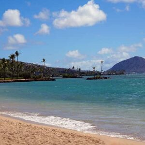 Scenic view of Oahu Hawaii coast
