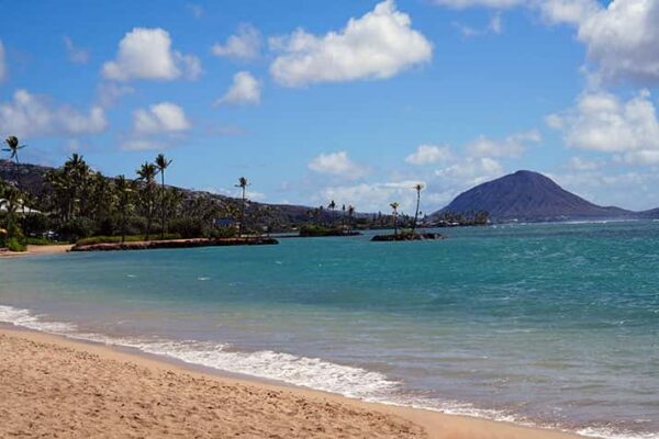 Scenic view of Oahu Hawaii coast