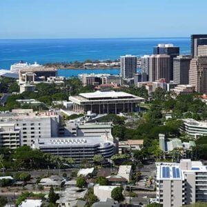Scenic view of Honolulu Hawaii