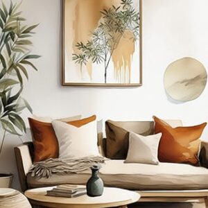 Wabi Sabi Living Room Digital Art
