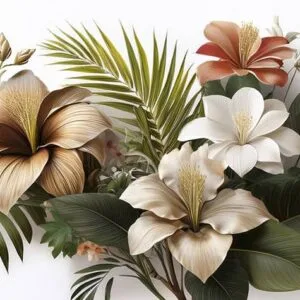 Tropical Flowers Digital Art