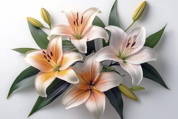 Lily Flowers Digital Art