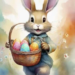 Easter Bunny Digital Art