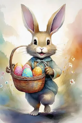 Easter Bunny Digital Art